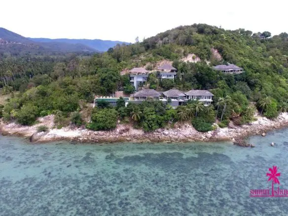 Beachfront Villa For Sale Koh Samui Aerial Front