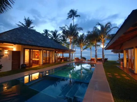 Baan Mika Koh Samui Pool At Night