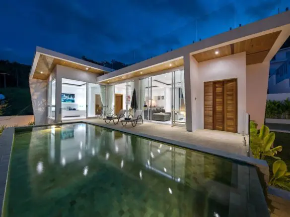 Chaweng Modern Sea View Villa For Sale