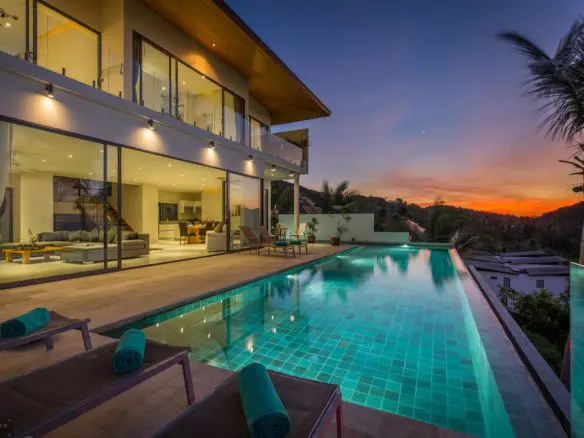 Contemporary Sea View Villas For Sale Koh Samui