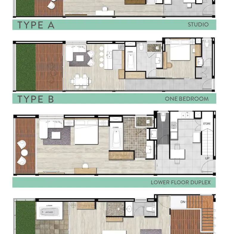 2 bedroom Floor Plans