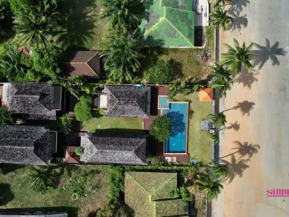 Lipa Noi Beach Villa For Sale Koh Samui Aerial Image