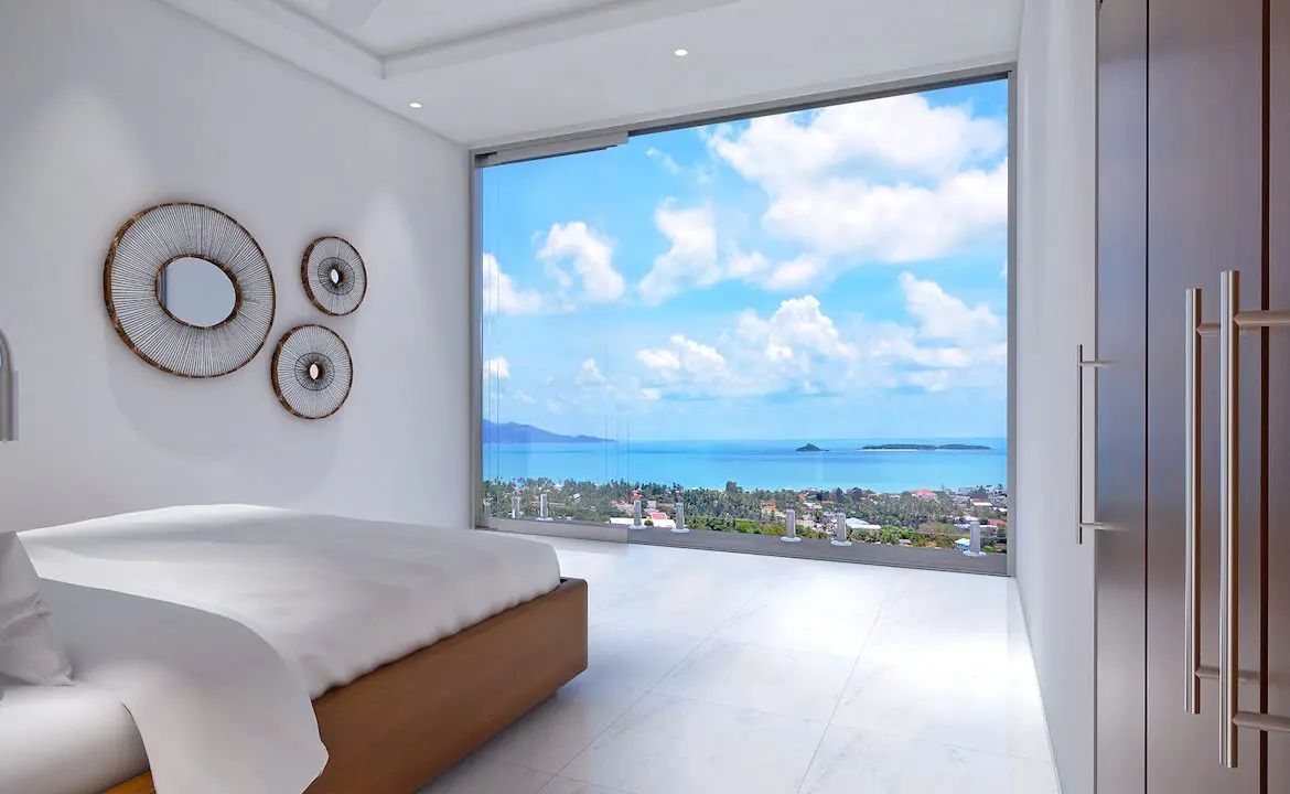 Modern Style Pool Villas Ko Samui Sea View From The Bedrooms