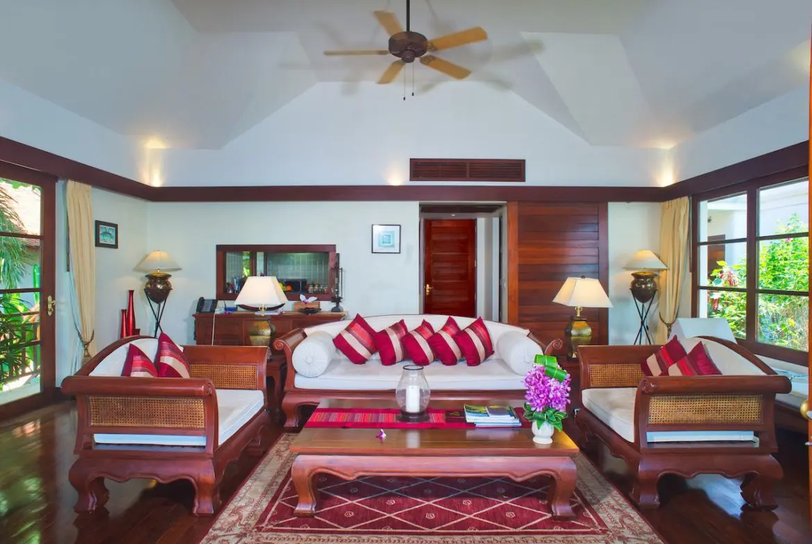 Napasai Beachfront Villa For Sale Living Area