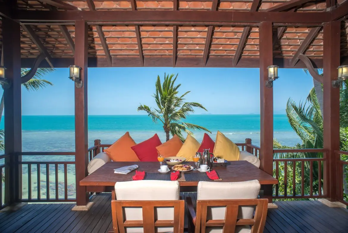 Napasai Beachfront Villa For Sale Balcony