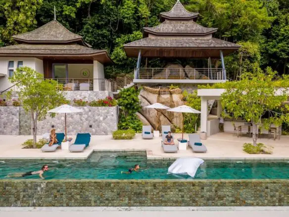 Oriental Luxury Sea View Villa Ko Samui Pool