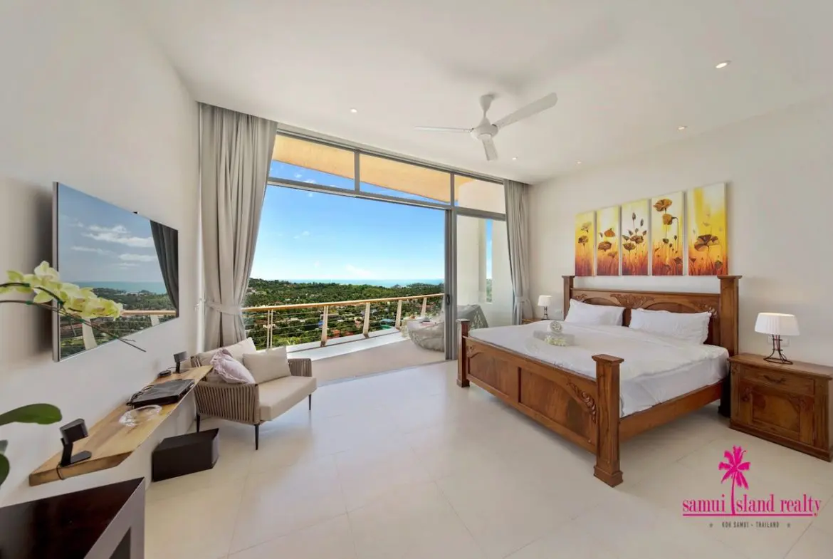 Plai Laem Sea View Villa For Sale Koh Samui Master Bedroom