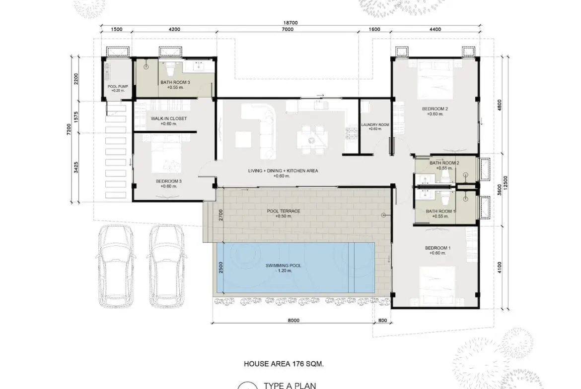 Saitarn Residences Type C Floor Plan