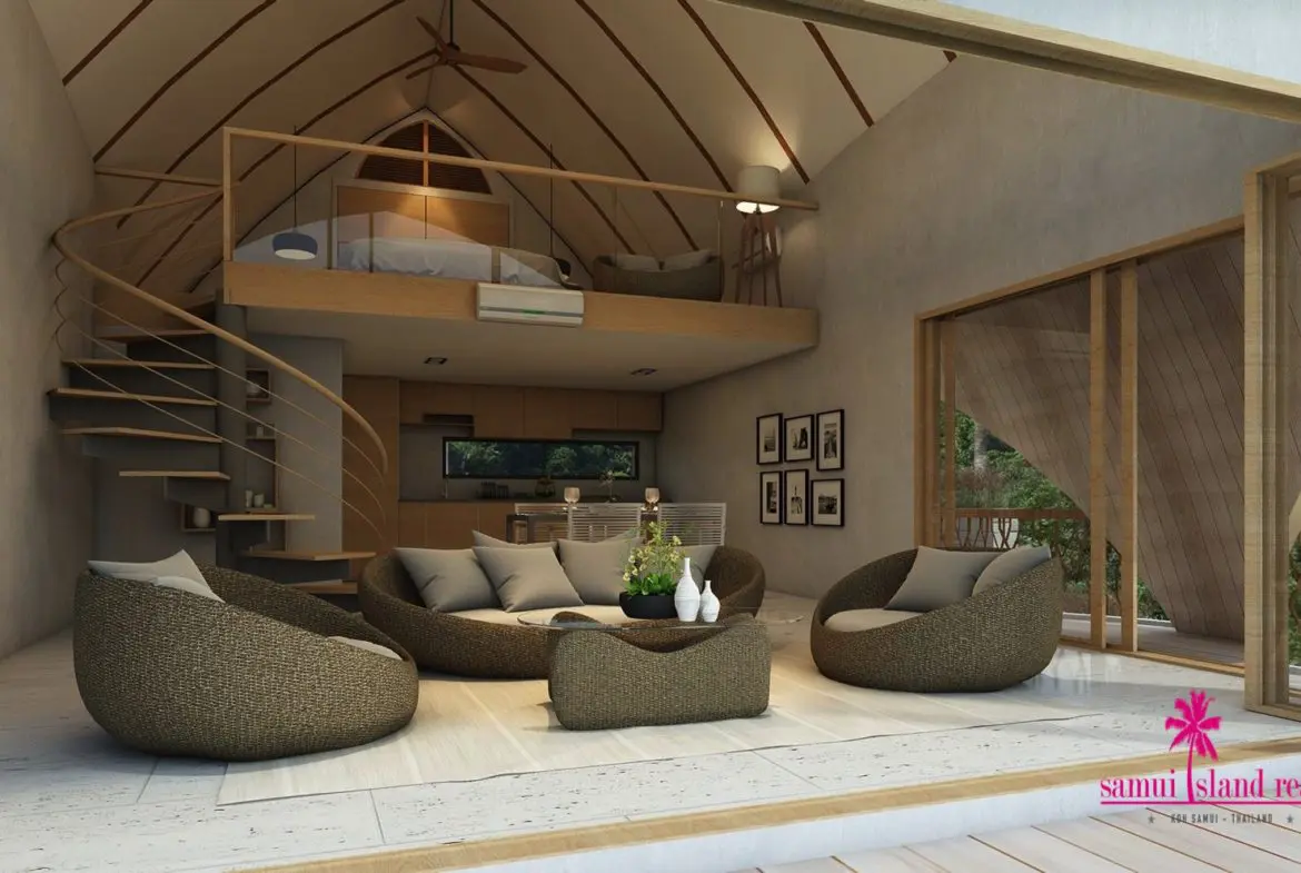 Samui Green Cottages 1 Bedroom Living Area