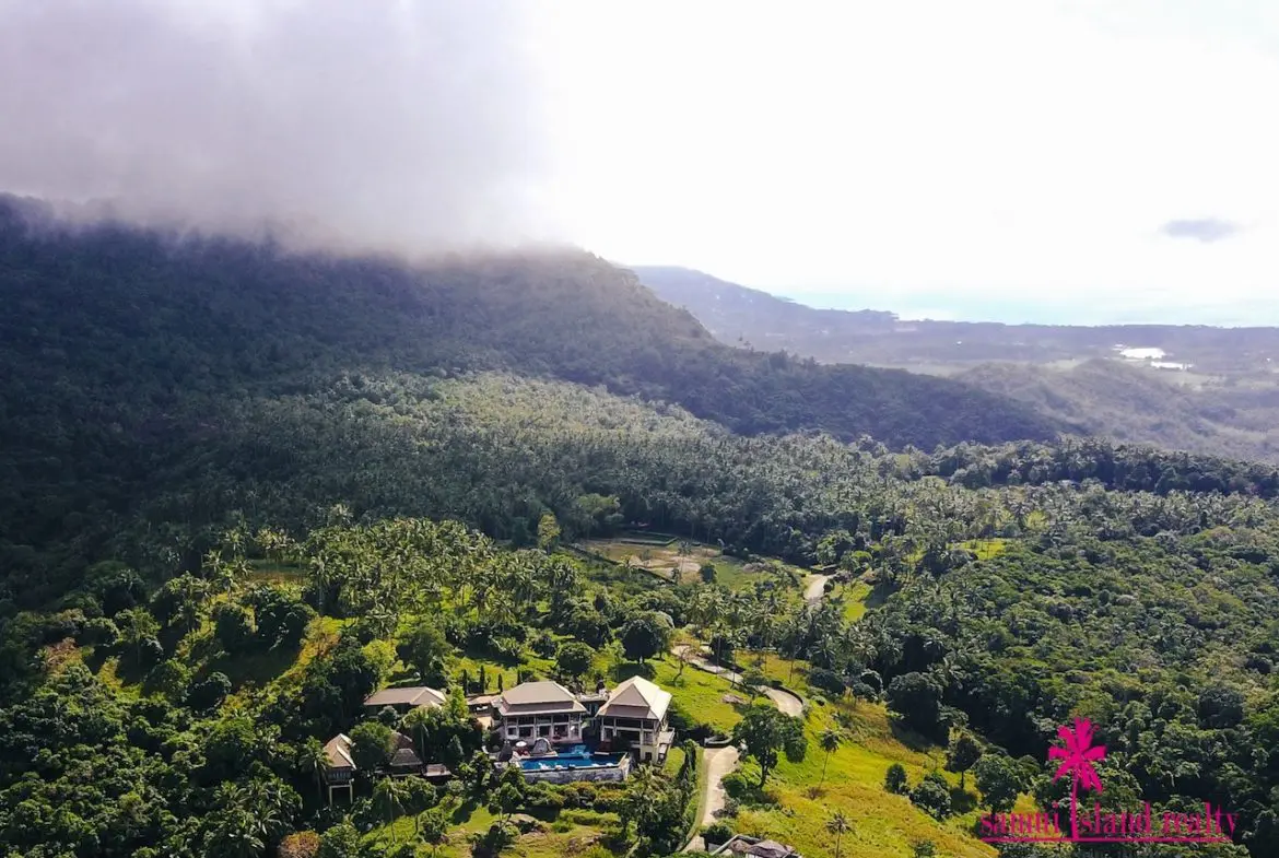 Samui Ridgeway Villa Aerial