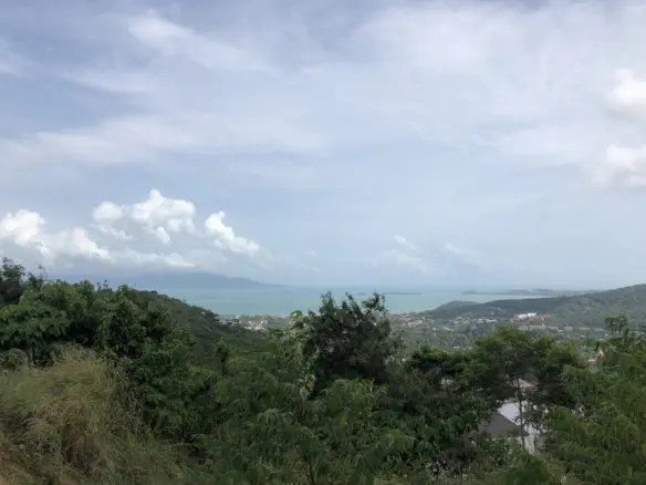 Sea View Building Plot For Sale Ko Samui view