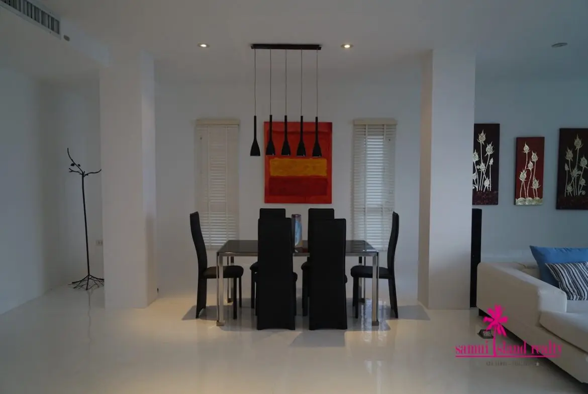 Sea View Penthouse Apartment For Sale Ko Samui Dining Table