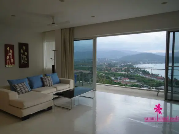 Sea View Penthouse Apartment For Sale Ko Samui Lounge