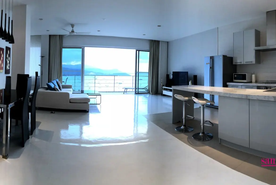 Sea View Penthouse Apartment For Sale Ko Samui Open Plan Living