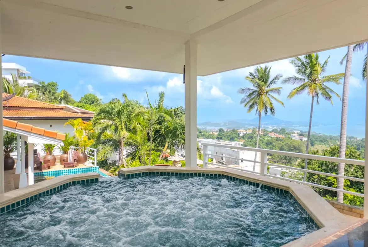 Sea View Pool Villa For Sale Chaweng Noi Jacuzzi