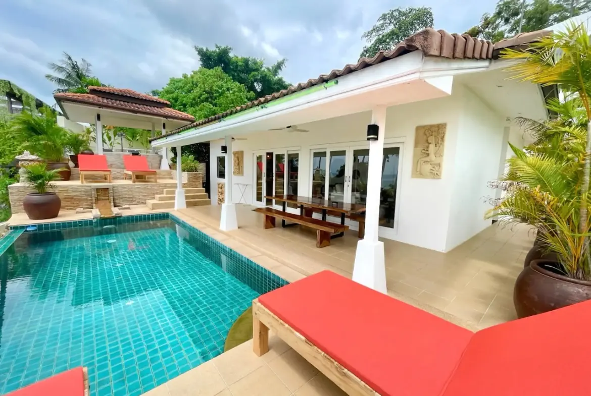 Sea View Pool Villa For Sale Chaweng Noi Exterior