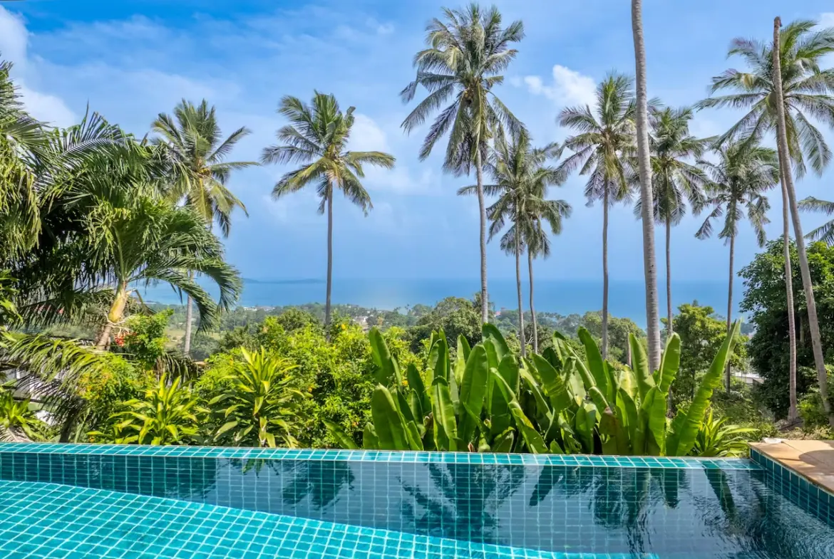 Sea View Pool Villa For Sale Chaweng Noi Ocean