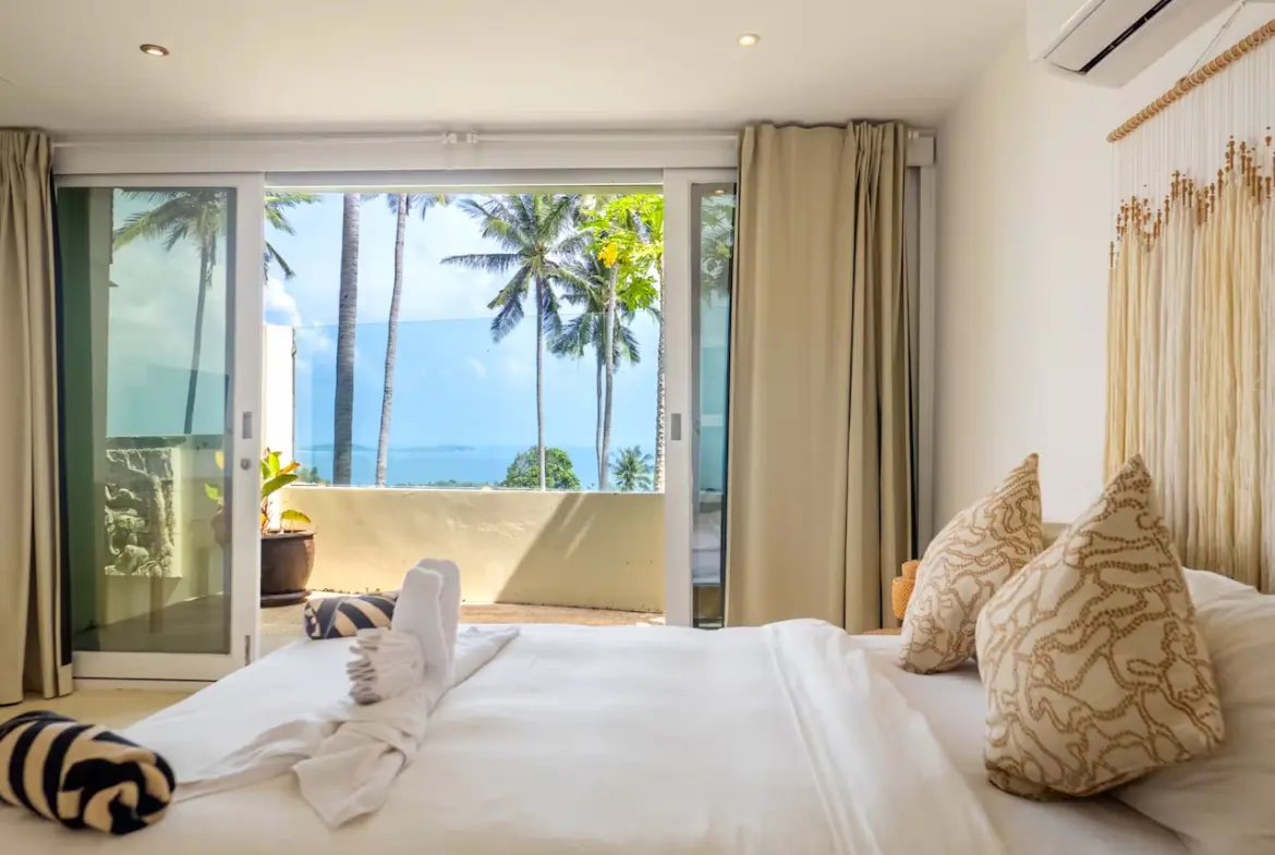 Sea View Pool Villa For Sale Chaweng Noi Bedroom