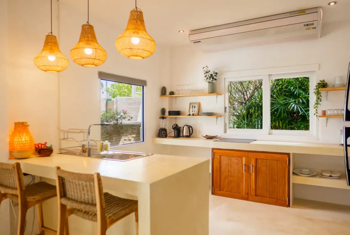 Sea View Pool Villa For Sale Chaweng Noi Kitchen