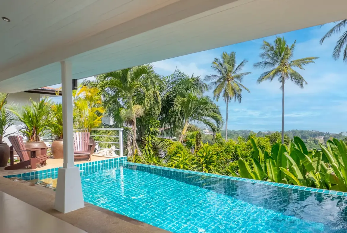 Sea View Pool Villa For Sale Chaweng Noi