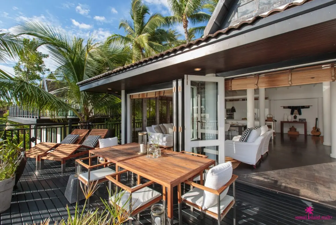 Villa Baan Hansa For Rent Koh Samui Terrace