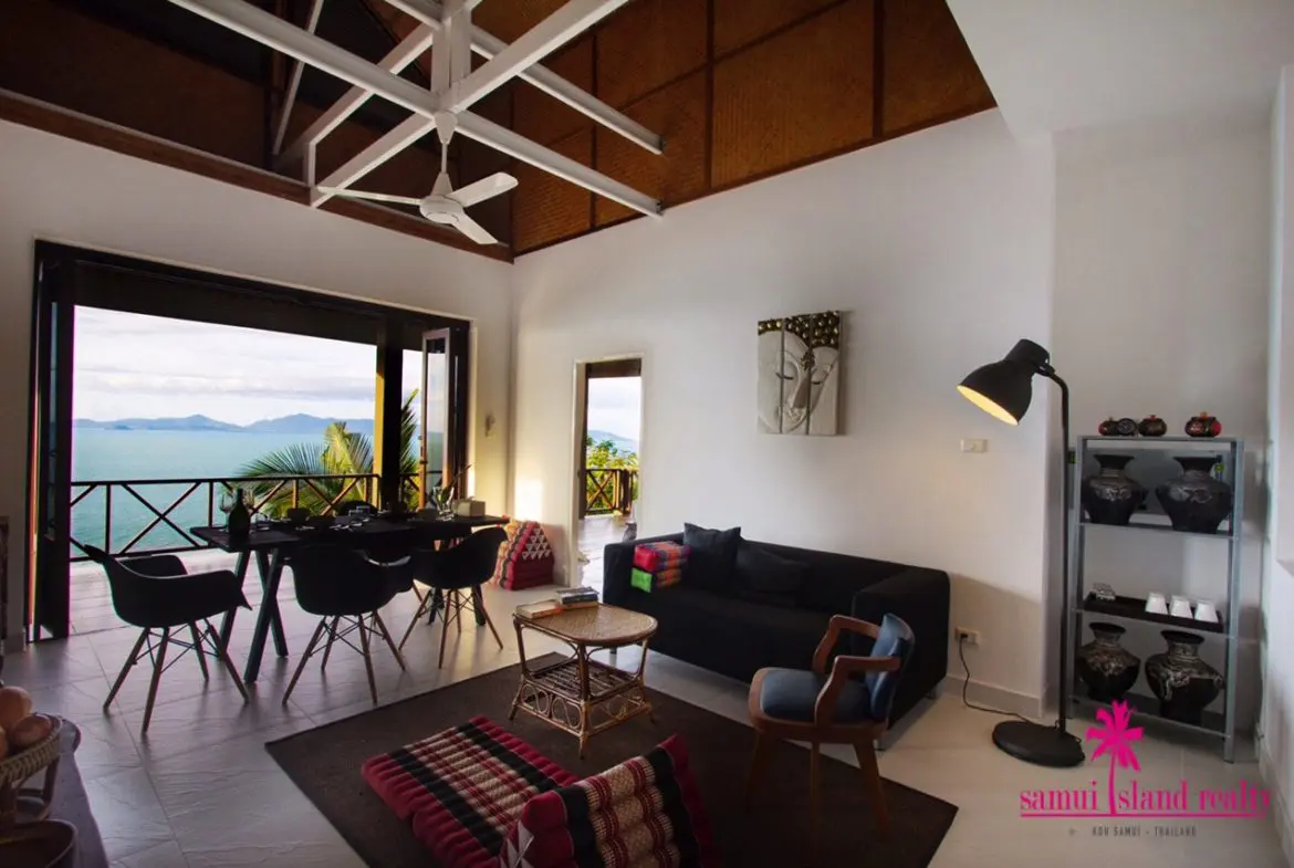 Bang Por 2 Bedroom Sea View Villa For Sale Living Area
