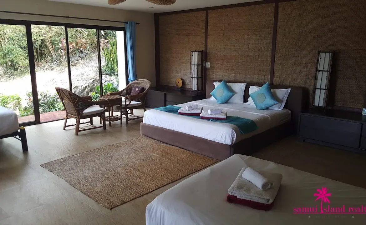 Koh Samui Sunset Villa For Sale Family Bedroom