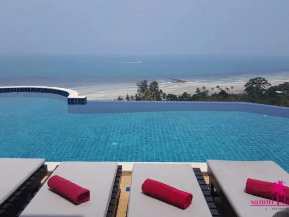Koh Samui Sunset Villa For Sale Pool Sun Loungers