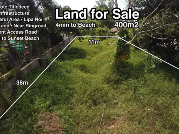 Lipa Noi Land Plot For Sale Koh Samui