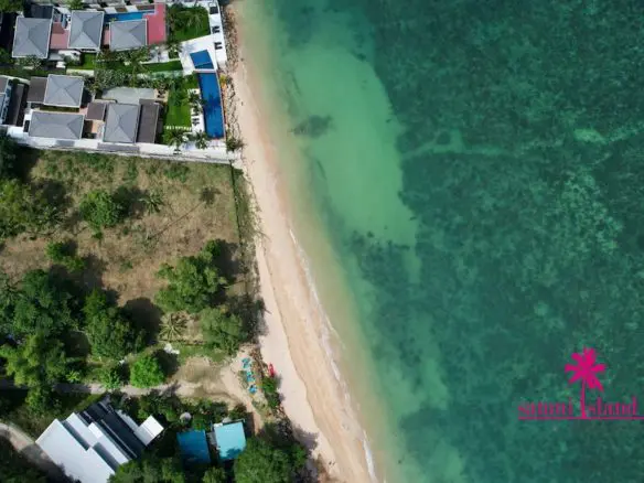 Beachfront Land For Sale Koh Samui Aerial