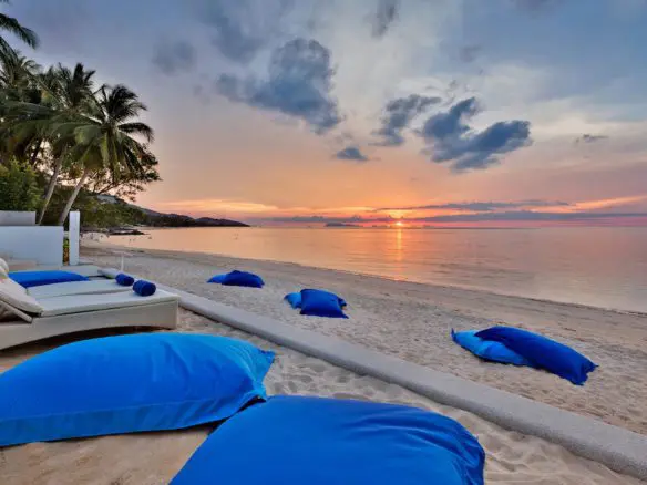 Samui Beachfront Resort For Sale Sunset