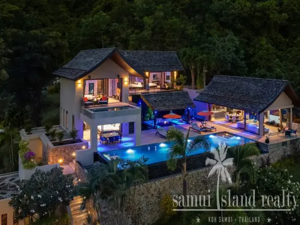 Villa Rental Koh Samui Exterior Night