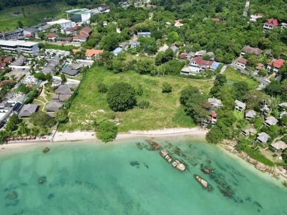 Koh Samui Beachfront Land Lamai Aerial 3