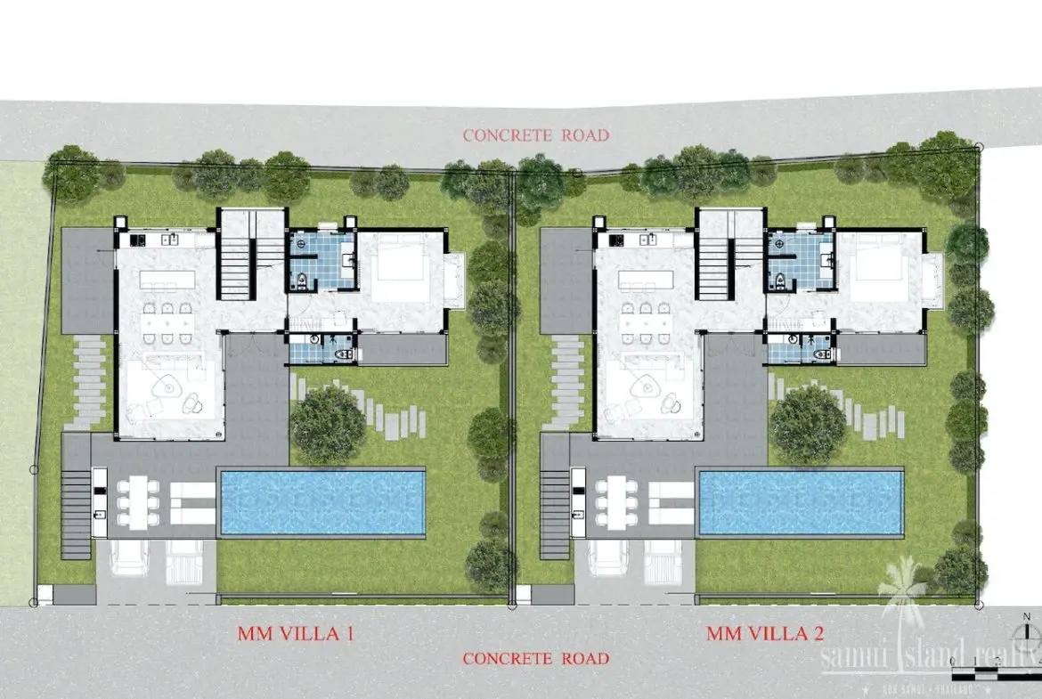 Koh Samui Chaweng Noi Villas Floor Plan
