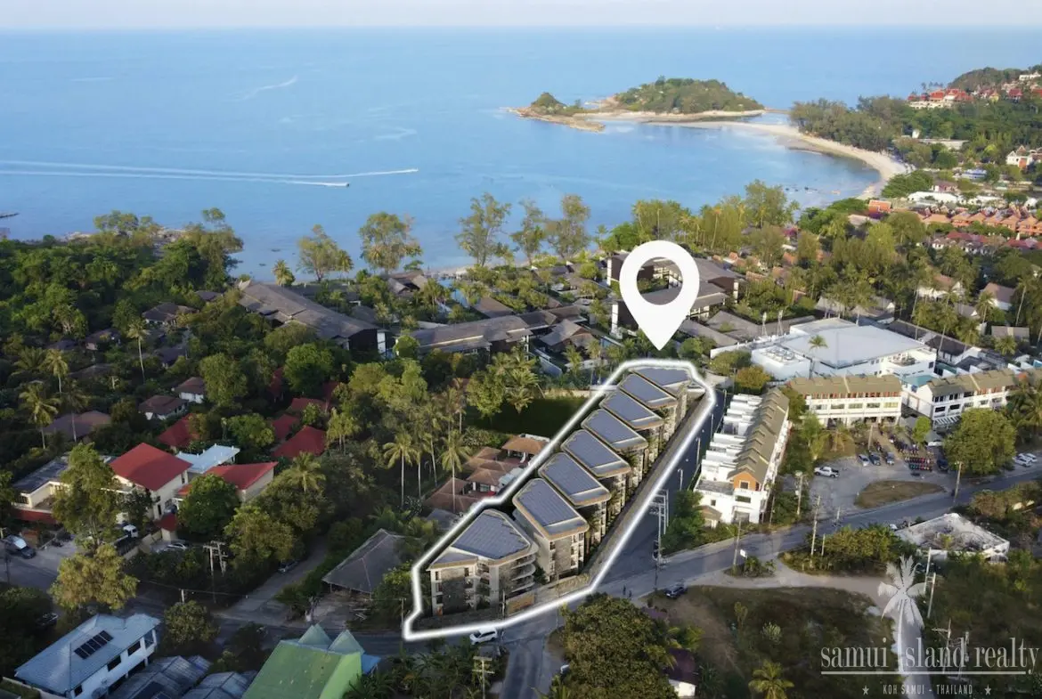 Beach Side Luxury Residence Ko Samui Aerial Site Render