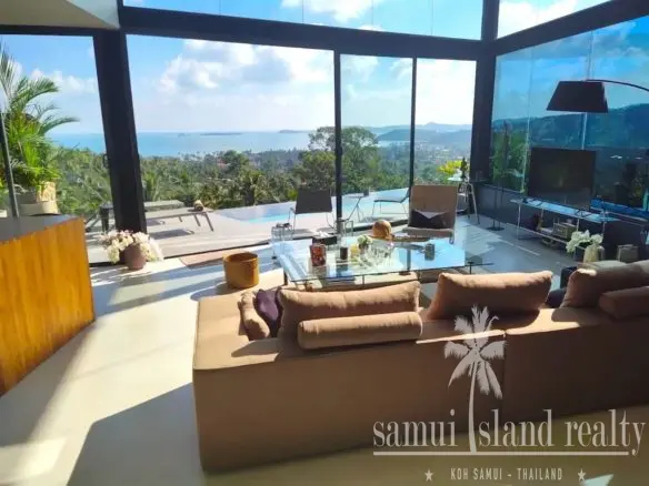 Bophut Sea View Property For Rent Lounge