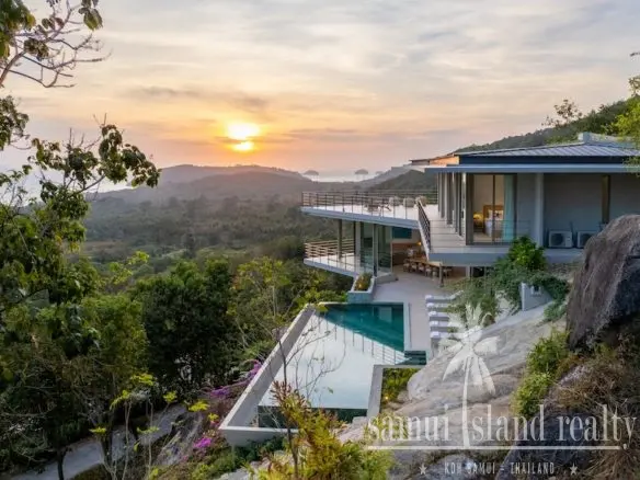 Koh Samui Luxury Property Sun Set View