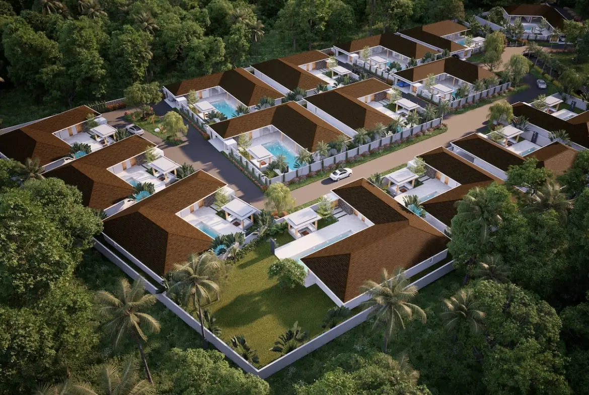 Koh Samui Maenam Villas For Sale Site Render