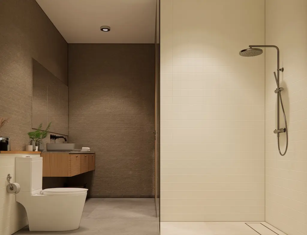 Pahili Loft Lamai 2 Bedroom Apartments Shower