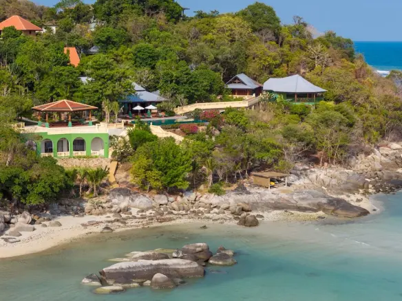 Unique Koh Samui Beachfront Property Aerial