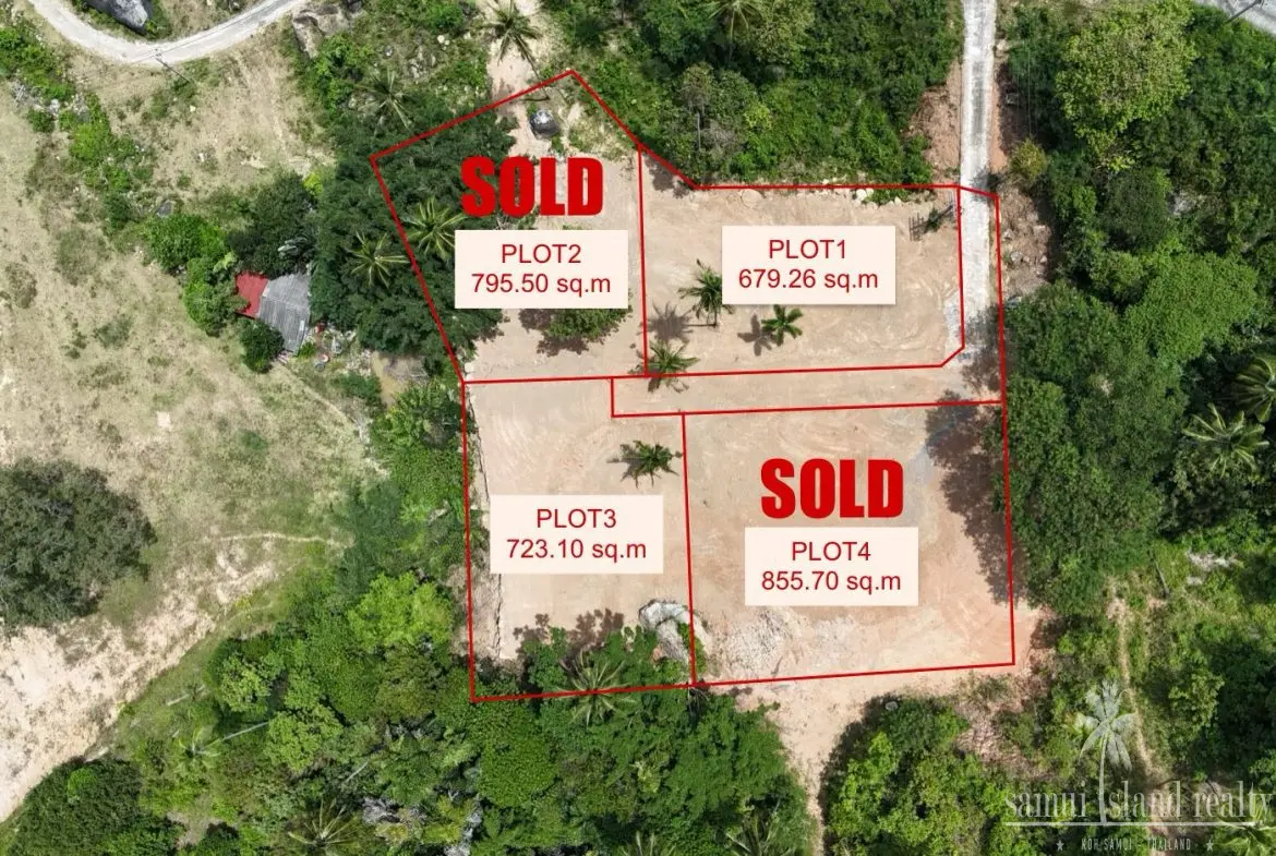 Koh Samui Chaweng Noi Land Plots Site Plan