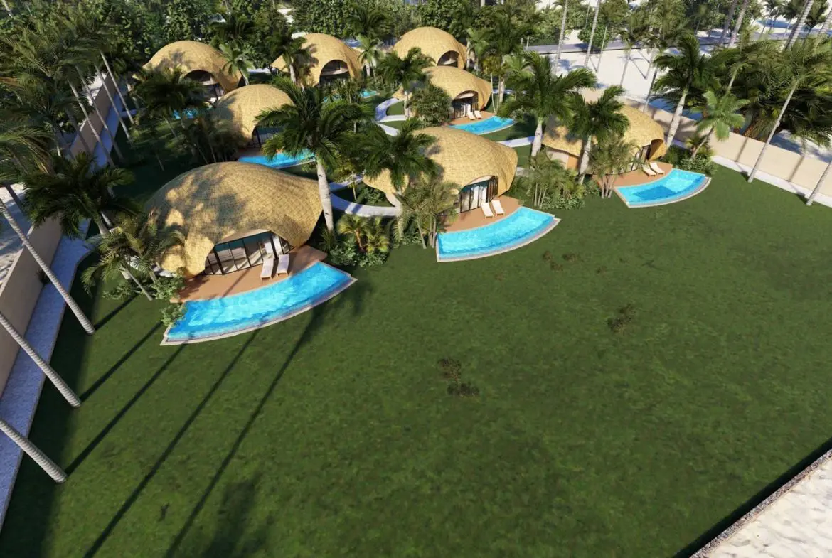 Bahagia Beach Villas Koh Samui Aerial