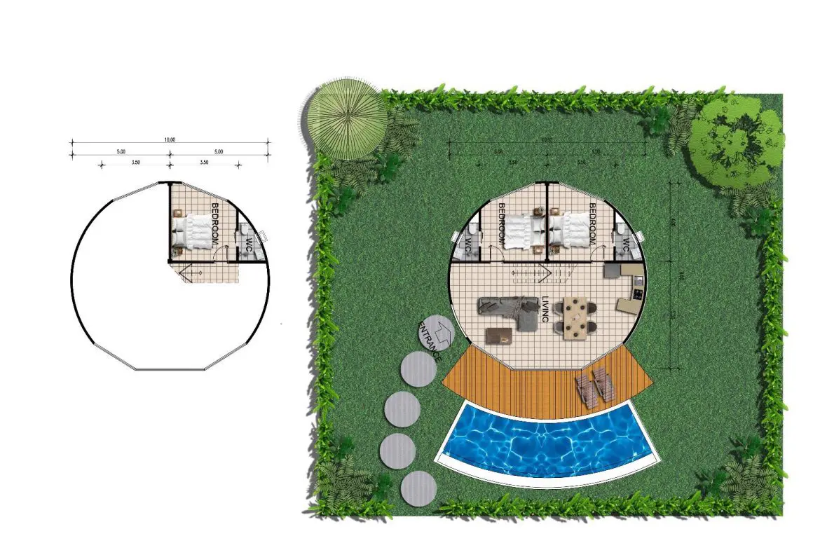 Bahagia Beach Villas Plai Laem Floor Plan