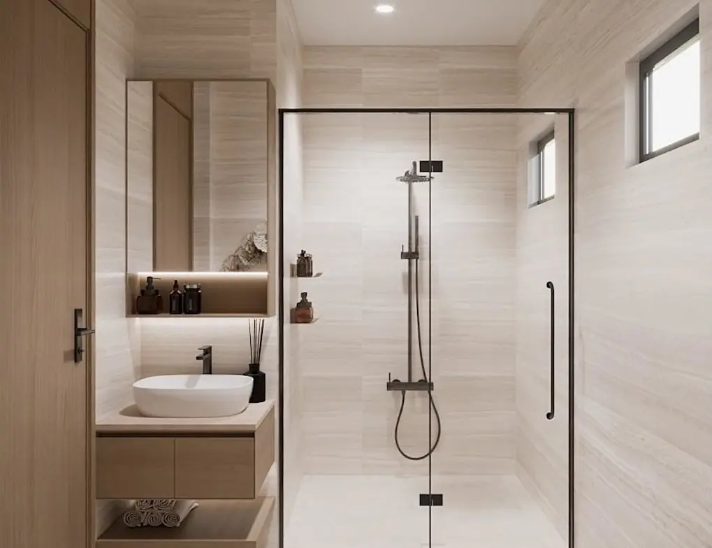 Lamai One Bedroom Villas For Sale Shower