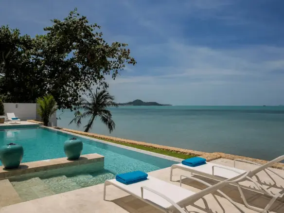 Koh Samui Beachfront Villa For Sale In Bophut Terrace