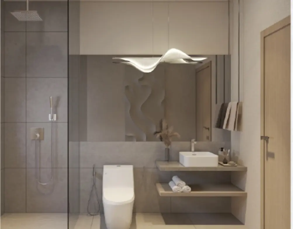 Duplex Apartments At Valentine Village Koh Samui Bathroom