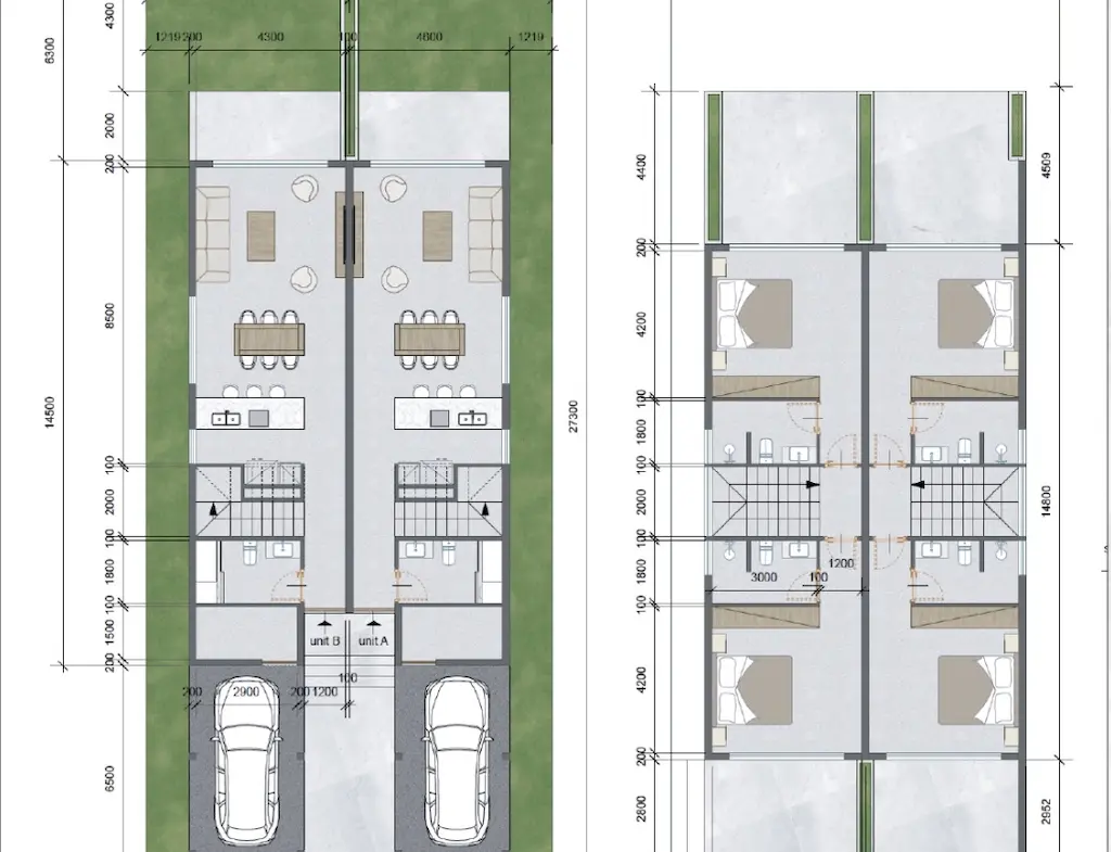 Duplex Apartments At Valentine Village Koh Samui Floor Plan