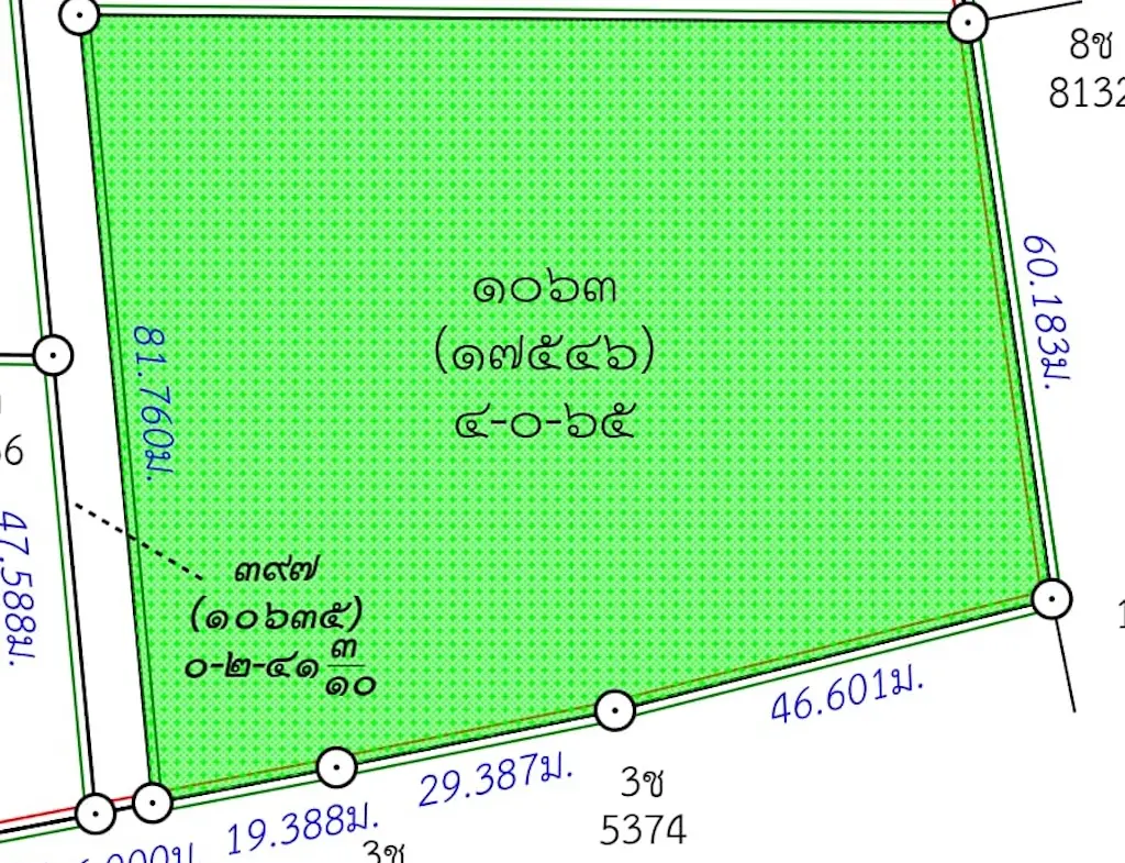 Koh Samui Development Land In Bophut Dimensions