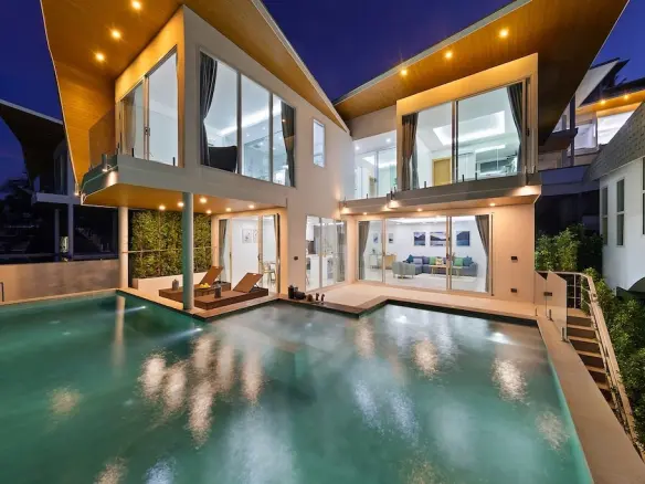 Ocean View Property For Sale In Koh Samui Night