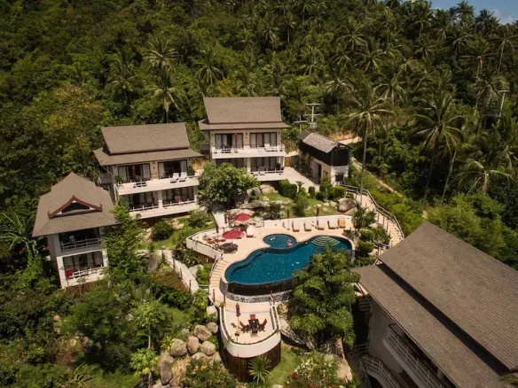 Koh Phangan Sea View Resort For Sale Aerial